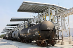 rail spur at MAB’s Columbia facility.